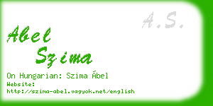 abel szima business card