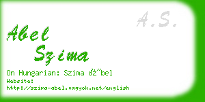 abel szima business card